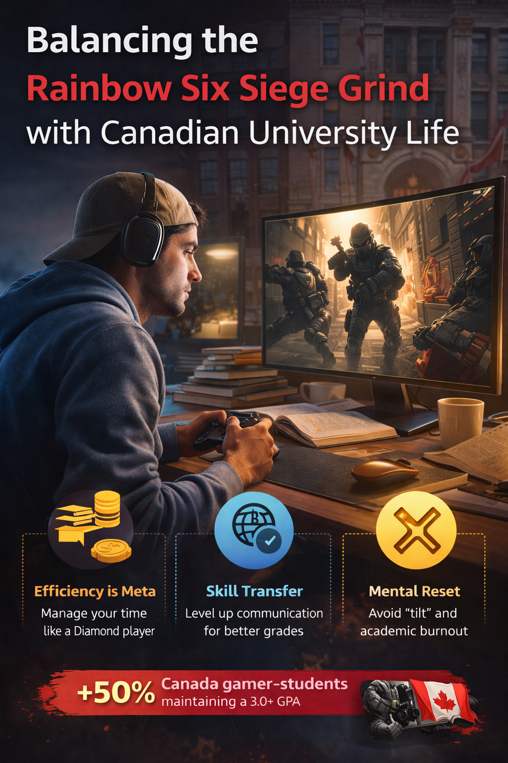 You are currently viewing Balancing the Rainbow Six Siege Grind with Canadian University Life